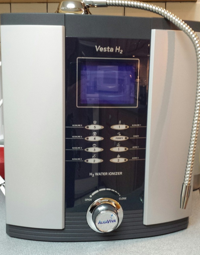purificatore (2 filtri X 13 tappe di filtrazione d'acqua) - ionizzatore d'acqua (9 elettrodi) AlkaViva Vesta H2 L